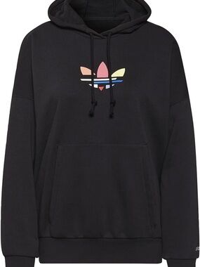 Adidas Originals Trefoil Logo Oversized Hoodie Black Size XL